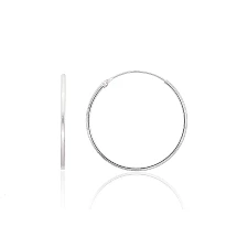 Silver earrings-rings, 1 g, Silver 925 fineness