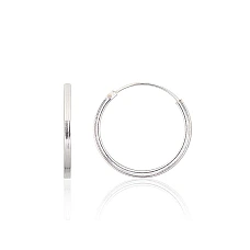 Серебряные серьги-кольца, 1.1 g, Серебро 925 проба
