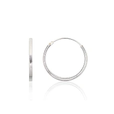 Серебряные серьги-кольца, 1.2 g, Серебро 925 проба