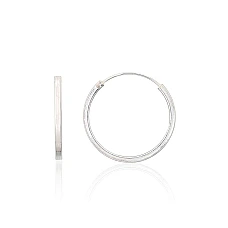 Серебряные серьги-кольца, 1.3 g, Серебро 925 проба