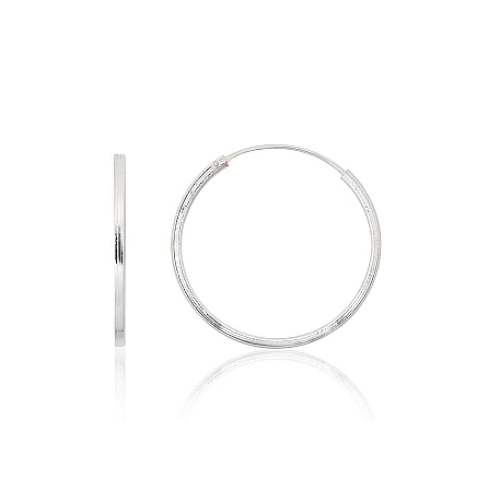 earrings-rings,  - Silver earrings-rings, 1.7 g, Silver 925 fineness