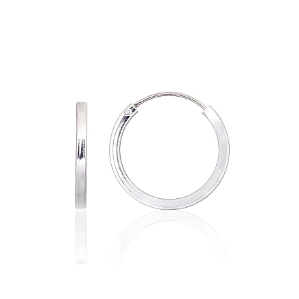 earrings-rings,  - Silver earrings-rings, 1.9 g, Silver 925 fineness
