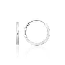Silver earrings-rings, 2 g, Silver 925 fineness