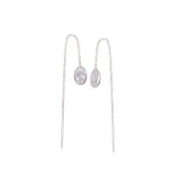 Серебряные серьги, Серебро 925 проба, Цирконы