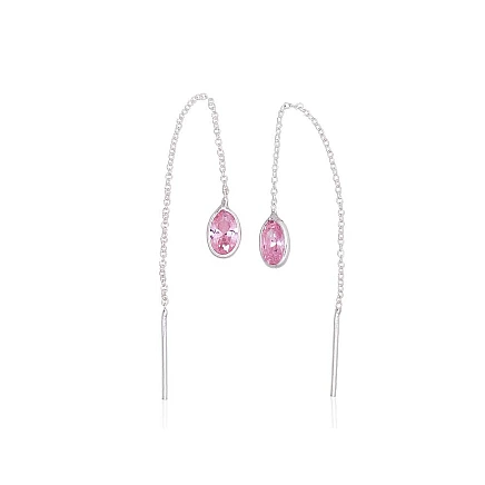 clips and other ear-rings,  - Silver earrings, 0.6 g, Silver 925 fineness, Zirkons