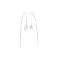 Серебряные серьги, Серебро 925 проба, Цирконы