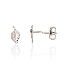 Серебряные серьги-пуссеты, 0.5 g, Серебро 925 проба, родий (покрытие)