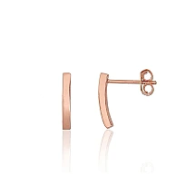 Silver stud earrings, Silver 925 fineness, red gold (Plating)