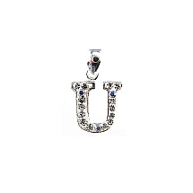 Серебряный кулон, 1.8 g, Серебро 925 проба, Кристаллы