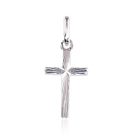 Крестики и иконки, Крестик - Серебряный кулон, 0.2 g, Серебро 925 проба