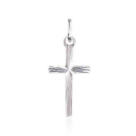 Крестики и иконки, Крестик - Серебряный кулон, 0.3 g, Серебро 925 проба