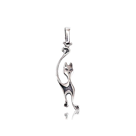 Женские,  - Серебряный кулон, 2.8 g, Серебро 925 проба, оксид (покрытие)