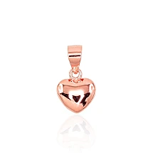 Серебряный кулон, 0.8 g, Серебро 925 проба, красное золото (покрытие)