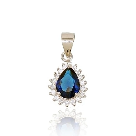 Women,  - Silver pendant, 1.5 g, Silver 925 fineness, Rhodium (Plating), Zirkons