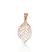 Серебряный кулон, 1.2 g, Серебро 925 проба, красное золото (покрытие)