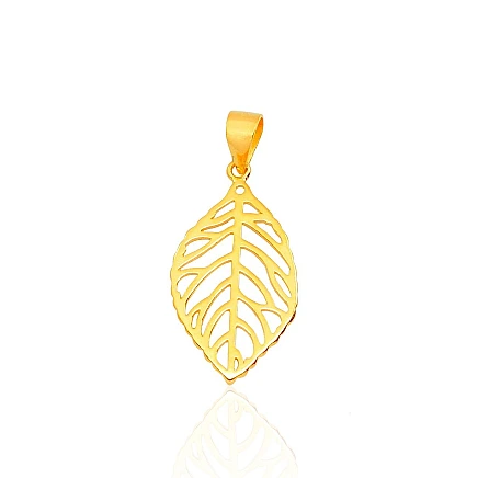 Gold plated,  - Silver pendant, 1 g, Silver 925 fineness, yellow gold (Plating)