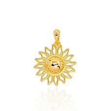 Silver pendant, 2.3 g, Silver 925 fineness, yellow gold (Plating)