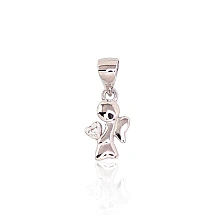 Sudraba kulons, 0.8 g, Sudrabs 925 prove, rodijs (pārklājums), Cirkoni