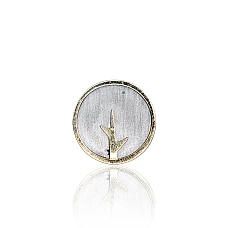 Silver pendant, 2.6 g, Silver 925 fineness, yellow gold (Plating)/, Rhodium (Plating)