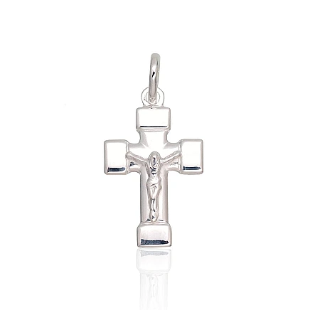 Krustiņi un ikonas, Krustiņš, Krucifikss - Sudraba kulons, 2.6 g, Sudrabs 925 prove