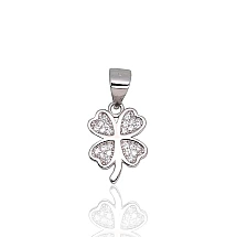 Sudraba kulons, 1.3 g, Sudrabs 925 prove, rodijs (pārklājums), Cirkoni