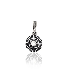 Sudraba kulons, 1.3 g, Sudrabs 925 prove, oksids (pārklājums), Cirkoni