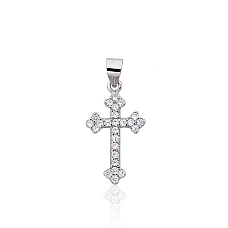 Sudraba kulons, 1.4 g, Sudrabs 925 prove, rodijs (pārklājums), Cirkoni