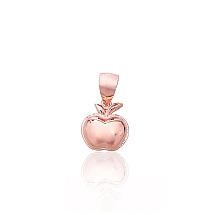 Серебряный кулон, 1.1 g, Серебро 925 проба, красное золото (покрытие)