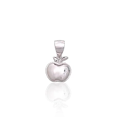 Серебряный кулон, 1.1 g, Серебро 925 проба, родий (покрытие)