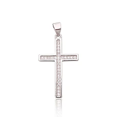 Sudraba kulons, 1.5 g, Sudrabs 925 prove, rodijs (pārklājums), Cirkoni
