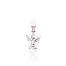 Sudraba kulons, 0.6 g, Sudrabs 925 prove, rodijs (pārklājums), Cirkoni