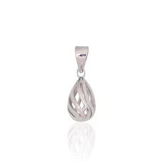 Серебряный кулон, 0.9 g, Серебро 925 проба, родий (покрытие)