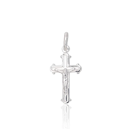 Crosses and Icons, Cross, Crucifix - Silver pendant, 1.5 g, Silver 925 fineness