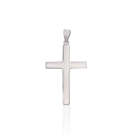 Krustiņi un ikonas, Krustiņš - Sudraba kulons, 1.7 g, Sudrabs 925 prove, rodijs (pārklājums)