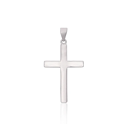 Krustiņi un ikonas, Krustiņš - Sudraba kulons, 1.4 g, Sudrabs 925 prove, rodijs (pārklājums)