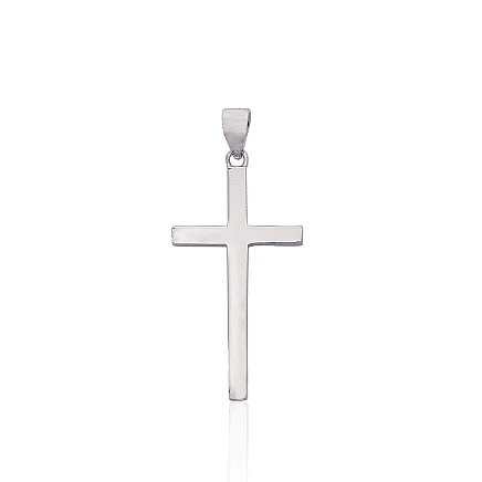 Krustiņi un ikonas, Krustiņš - Sudraba kulons, 1.7 g, Sudrabs 925 prove, rodijs (pārklājums)