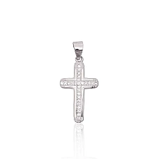 Sudraba kulons, 1.2 g, Sudrabs 925 prove, rodijs (pārklājums), Cirkoni
