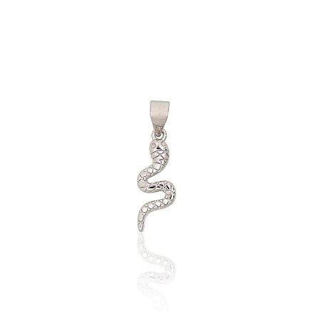 Sieviešu, Čūska - Sudraba kulons, 0.8 g, Sudrabs 925 prove, rodijs (pārklājums)