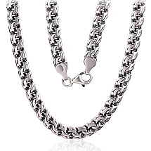 Серебряная цепочка Бисмарк 6 мм, 50, 35.2 g, Серебро 925 проба, оксид (покрытие)