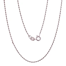 Sudraba ķēdīte Tauvas (Rope) 1,1 mm, 45, 2.4 g, Sudrabs 925 prove