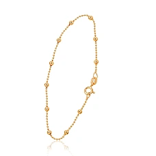 Sudraba ķēdīte Krellītes 1-3 mm, 17, 1.6 g, Sudrabs 925 prove, dzeltenais zelts (pārklājums)