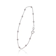 Sudraba ķēdīte Krellītes 1-3 mm, 18, 1.8 g, Sudrabs 925 prove, rodijs (pārklājums)