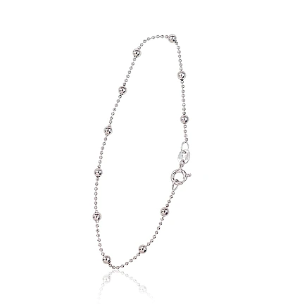 Aproces-ķēdītes,  - Sudraba ķēdīte Krellītes 1-3 mm, 18, 1.8 g, Sudrabs 925 prove, rodijs (pārklājums)
