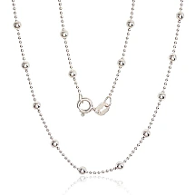 Серебряная цепочка Бусинки 1-3 мм, 40, 3.9 g, Серебро 925 проба