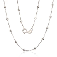 Серебряная цепочка Бусинки 1-3 мм, 50, 4.7 g, Серебро 925 проба