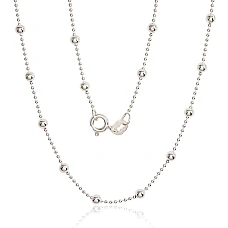 Sudraba ķēdīte Krellītes 1-3 mm, 50, 4.8 g, Sudrabs 925 prove