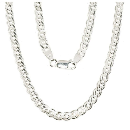 Chains,  - Silver chain Mona Liza 4,9 mm , diamond cut, 50, 15.8 g, Silver 925 fineness