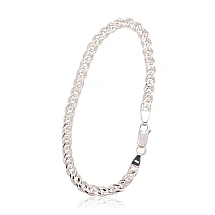 Серебряная цепочка Мона-лиза 4,9 мм , алмазная обработка граней, 18, 5.9 g, Серебро 925 проба