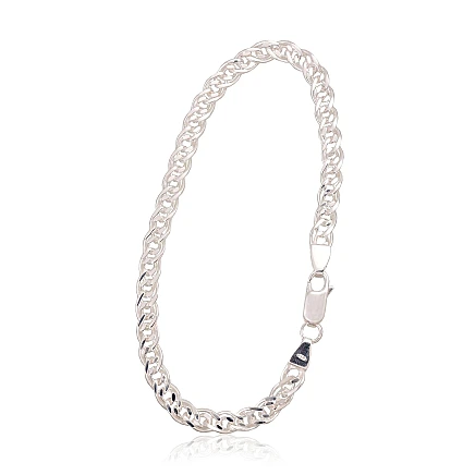 Bracelets-chains,  - Silver chain Mona Liza 4,9 mm , diamond cut, 20, 6.5 g, Silver 925 fineness