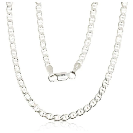 For man,  - Silver chain Marina 3 mm , diamond cut, 70, 11.6 g, Silver 925 fineness